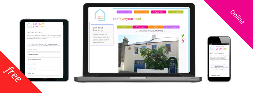 Your own home's website for Desktop Mobile & Tablet
